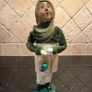 Vintage Buyers Choice girl with pickle ornament